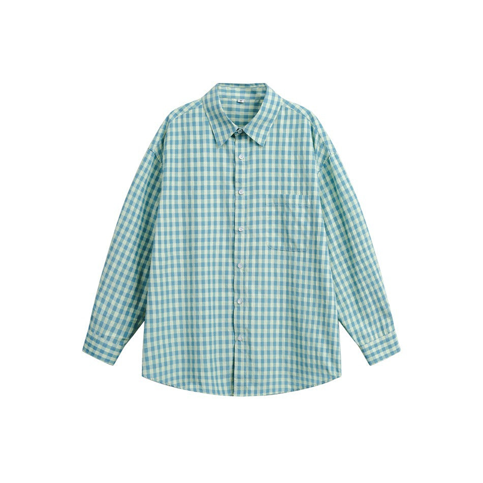 Damen Oversize‑Hemdbluse im Gingham‑Karo mit Brusttasche Shop Nory
