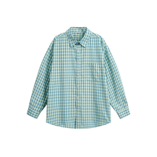 Damen Oversize‑Hemdbluse im Gingham‑Karo mit Brusttasche Shop Nory