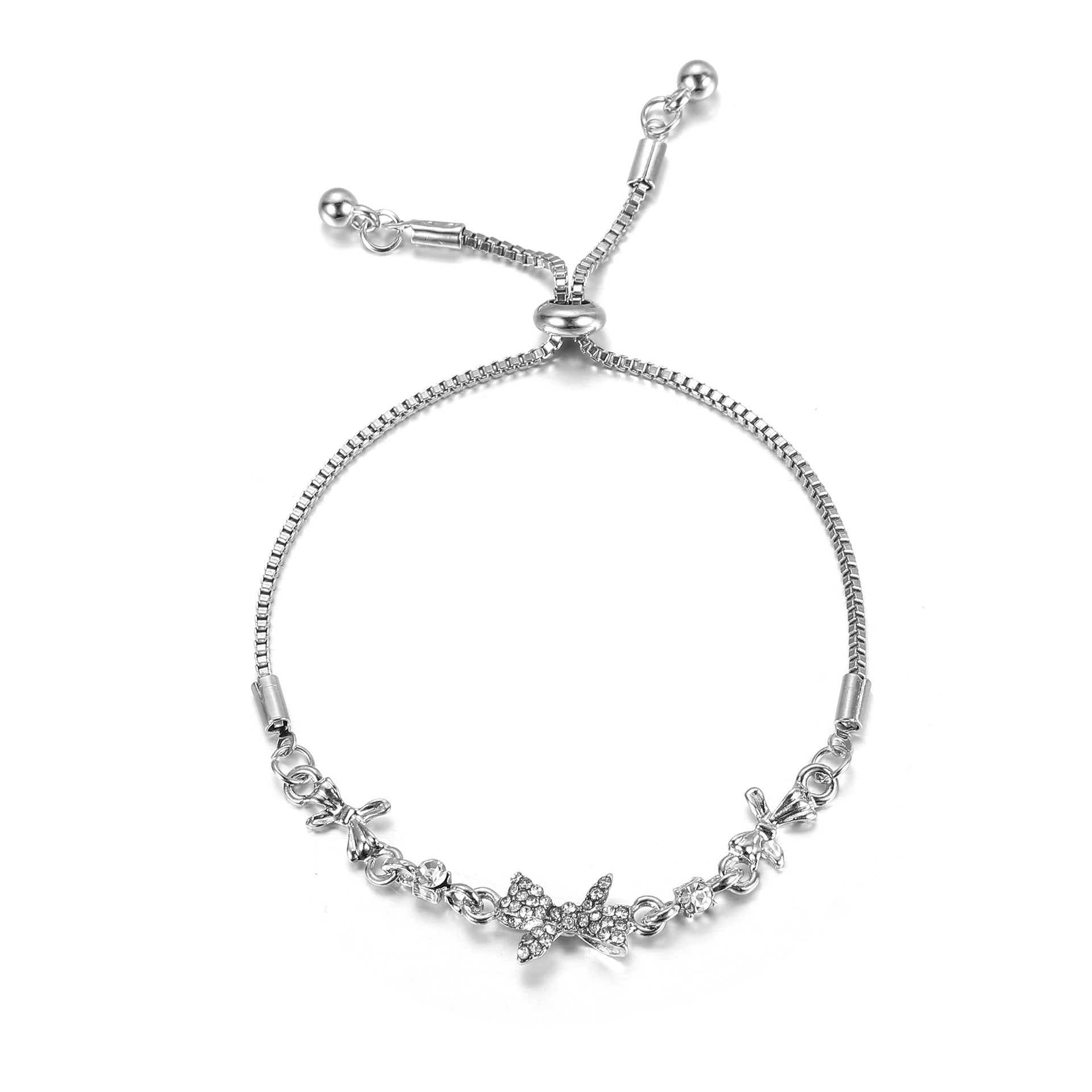Damenarmband mit funkelndem Blumenmotiv Shop Nory