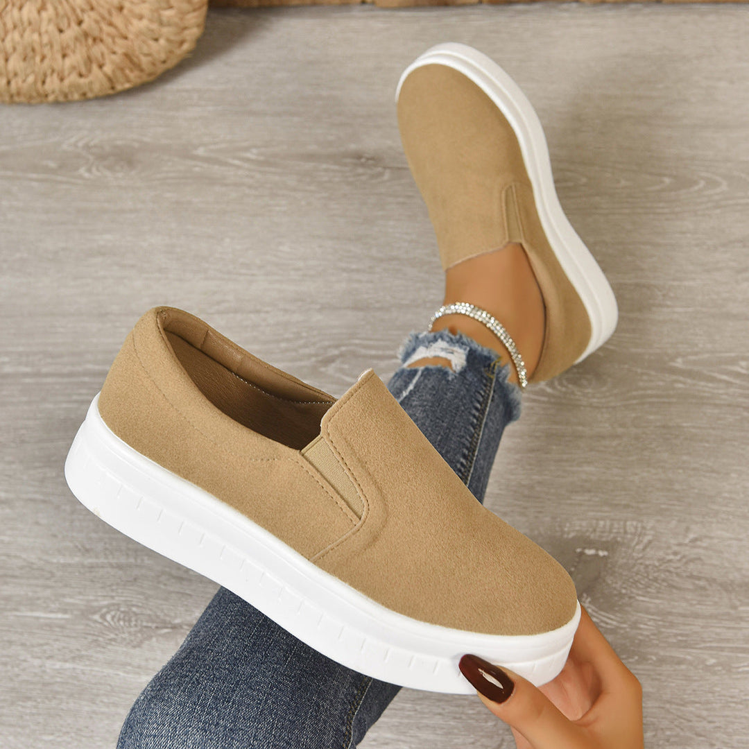 Damen Slip-On Sneakers mit komfortabler Polsterung und rutschfester Sohle