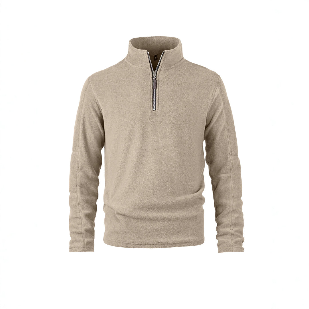 Herren Fleecepullover mit halbem Reißverschluss und Stehkragen Shop Nory