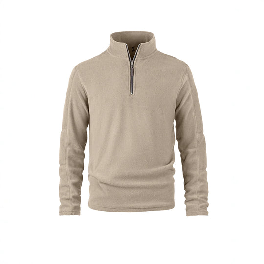Herren Fleecepullover mit halbem Reißverschluss und Stehkragen Shop Nory