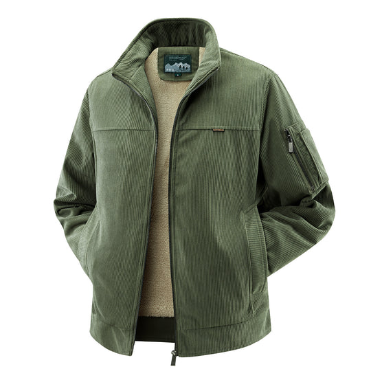 Herren Modische Cordjacke mit Fleece-Innenfutter Shop Nory