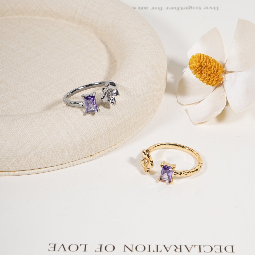 Damen eleganter Ring mit bunten Akzenten Shop Nory