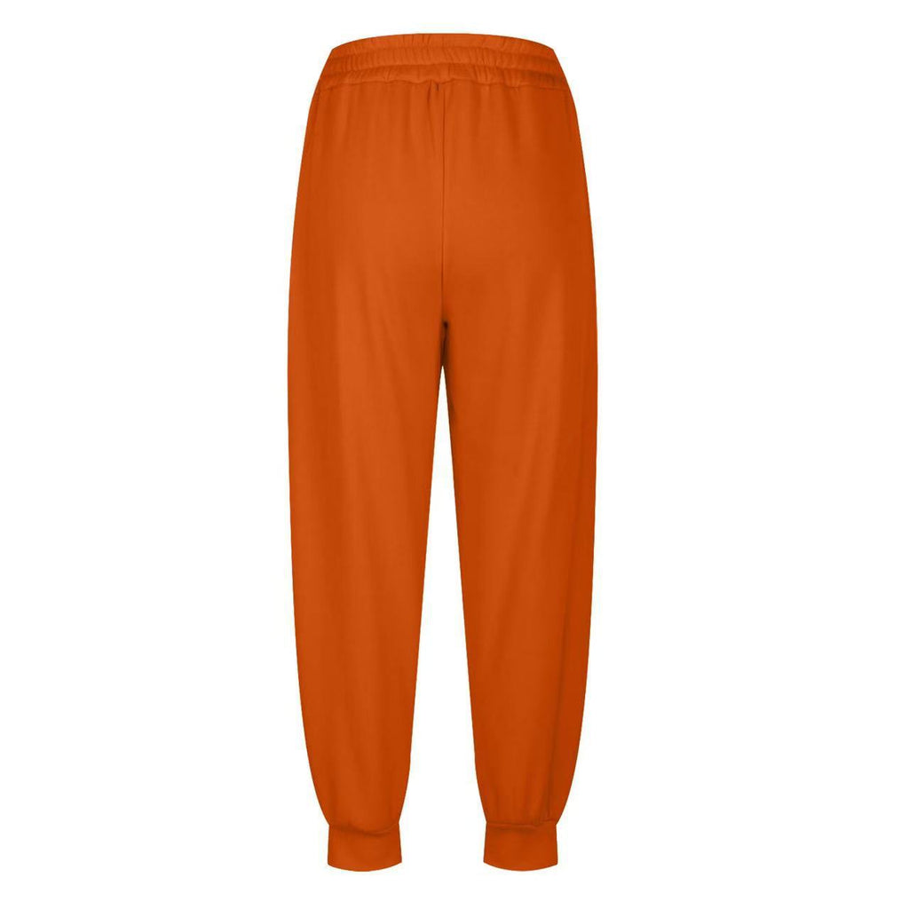Damen lässige Freizeithose mit hohem Bund