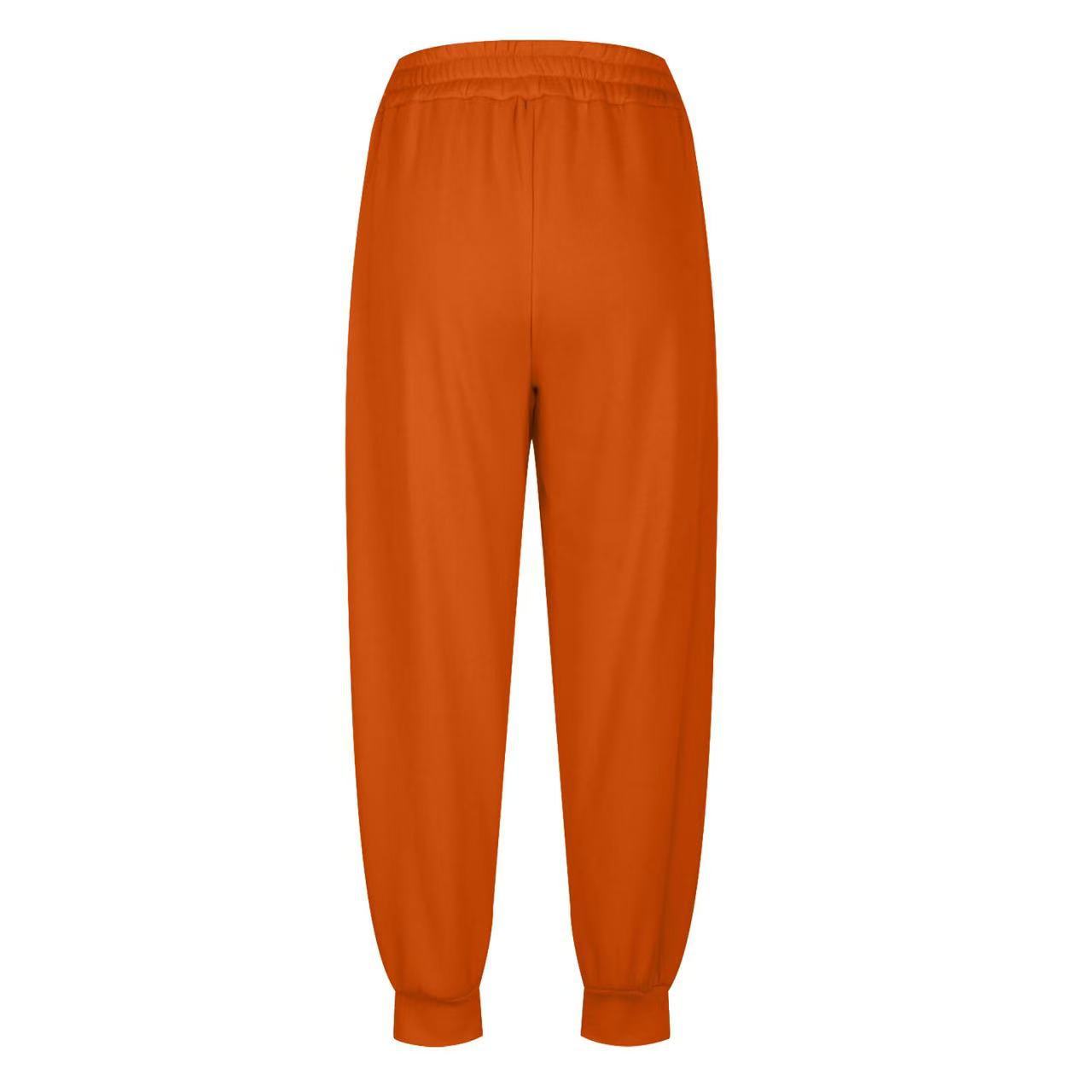 Damen lässige Freizeithose mit hohem Bund