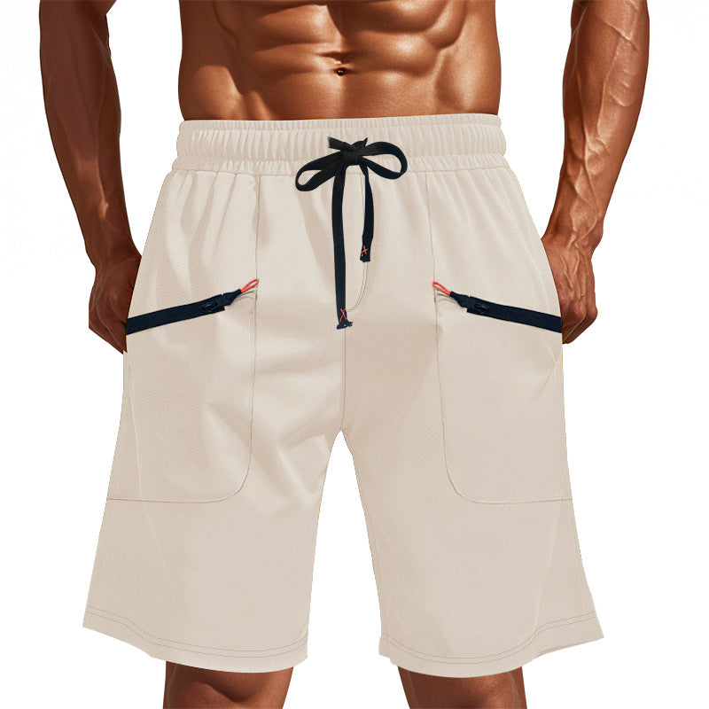 Herren Sportliche Shorts mit vielseitigen Taschen und elastischem Bund