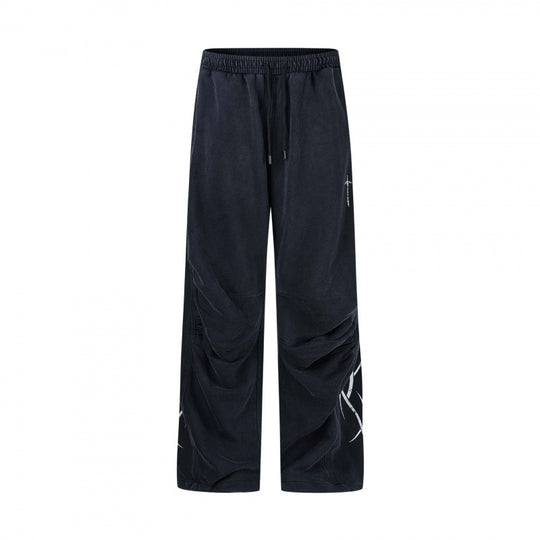 Herren weite Sweatpants im Baggy‑Cut mit Elastikbund, Kordelzug und geraffter Kniepartie Shop Nory