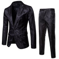 Herren elegantes Anzug-Set mit feinem Paisleymuster