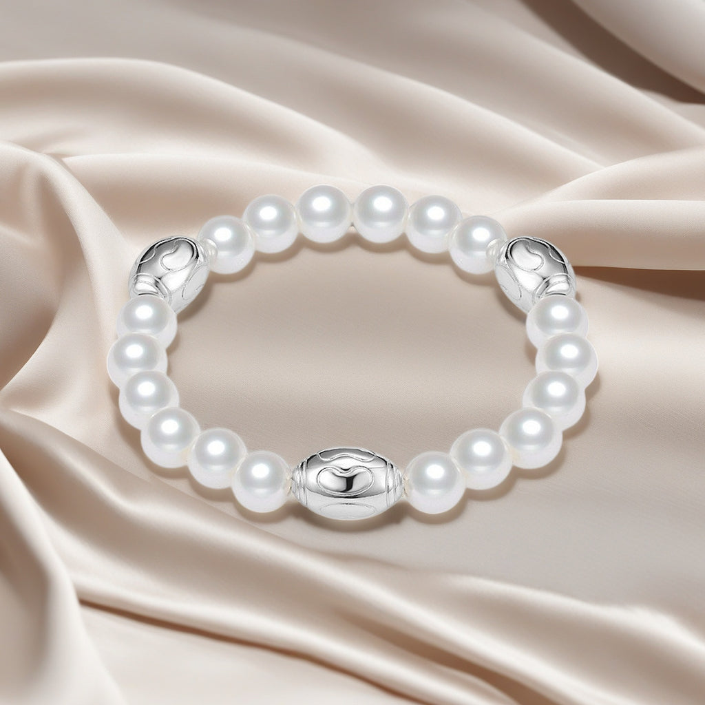 Damen Perlarmband mit hochwertigem Silberverschluss Shop Nory