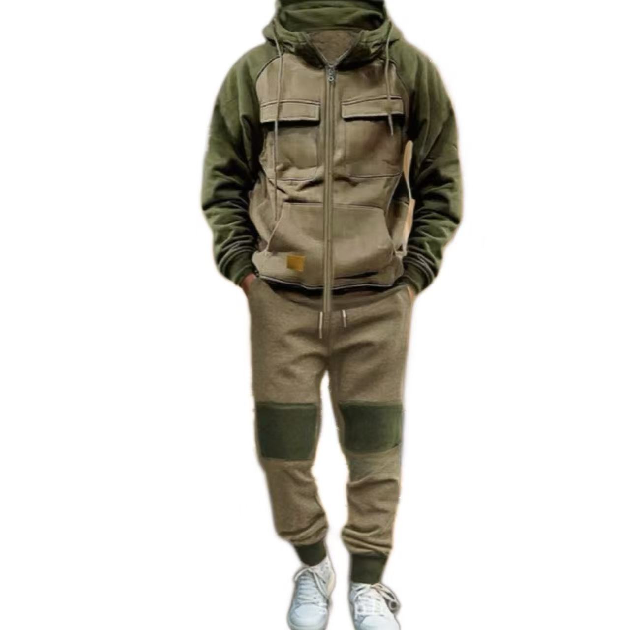 Herren funktionaler Freizeitanzug mit praktischen Taschen Shopnory