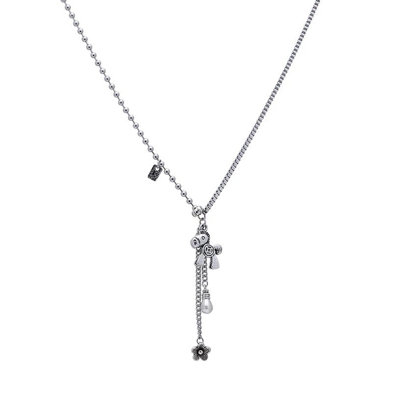 Damen Kette mit charmanten Anhängern aus hochwertigem Edelstahl Shop Nory
