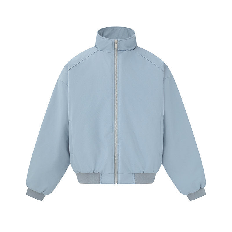 Unisex Boxy-Blousonjacke mit hohem Stehkragen und elastischem Saum Shop Nory