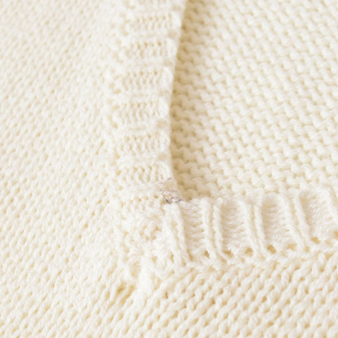 Damen Grobstrickpullover mit tiefem V-Ausschnitt und Oversize-Schnitt Shop Nory