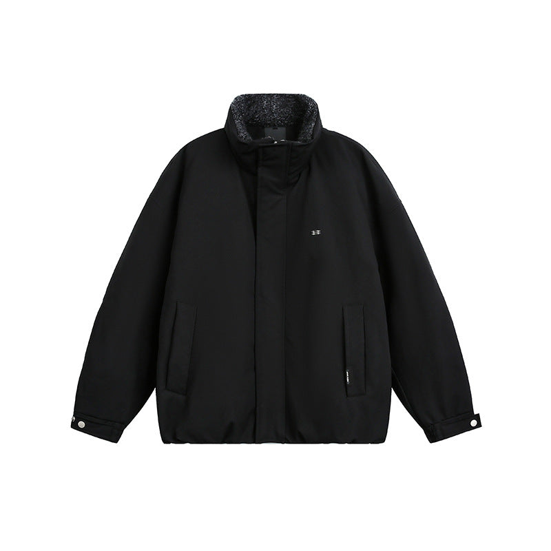 Herren Oversize Steppjacke mit hohem Kragen und Teddyfutter Shop Nory