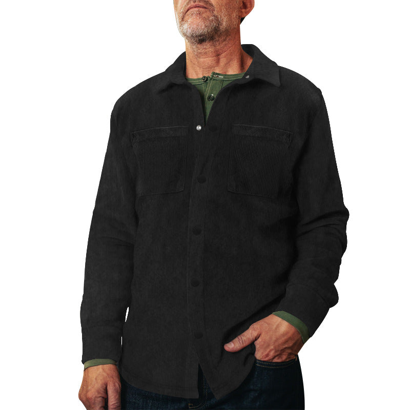 Herren Cord-Jacke mit praktischen Brusttaschen und modernem Schnitt
