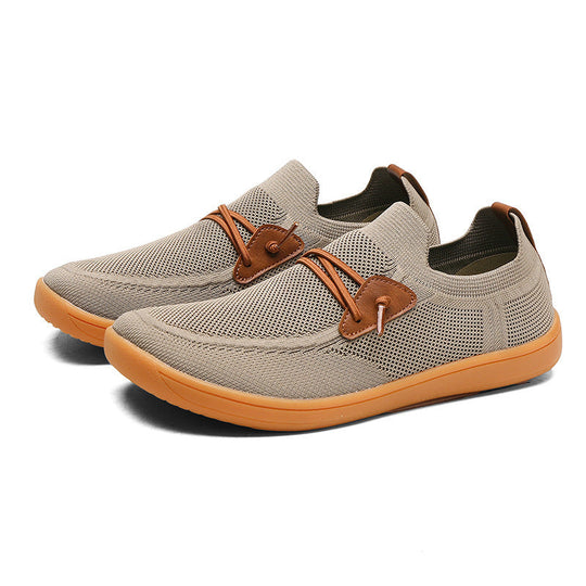 Herren nan atmungsaktiver Strick-Schlupfsneaker mit elastischem Einstieg und dämpfender Leichtsohle