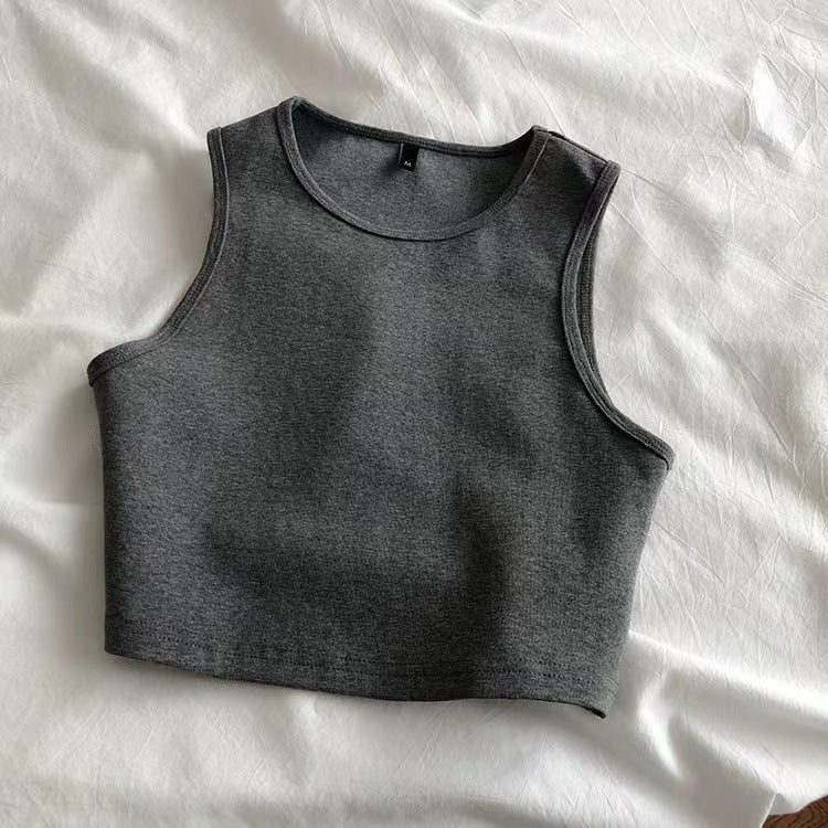 Damen Crop-Top aus atmungsaktivem Material mit figurbetontem Schnitt