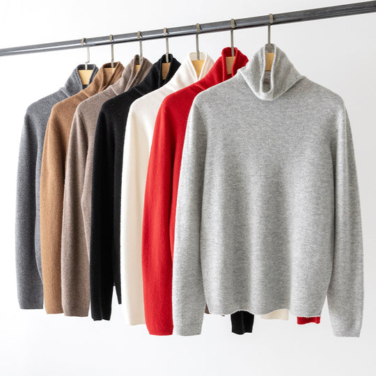 Damen Feinstrick Rollkragenpullover aus Kaschmirmischung leicht oversized Shop Nory