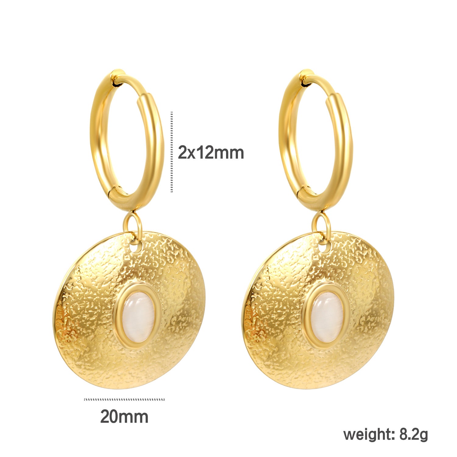 Damen Schmuckohrringe mit schimmernden Perlen und elegantem goldplattiertem Design Shop Nory