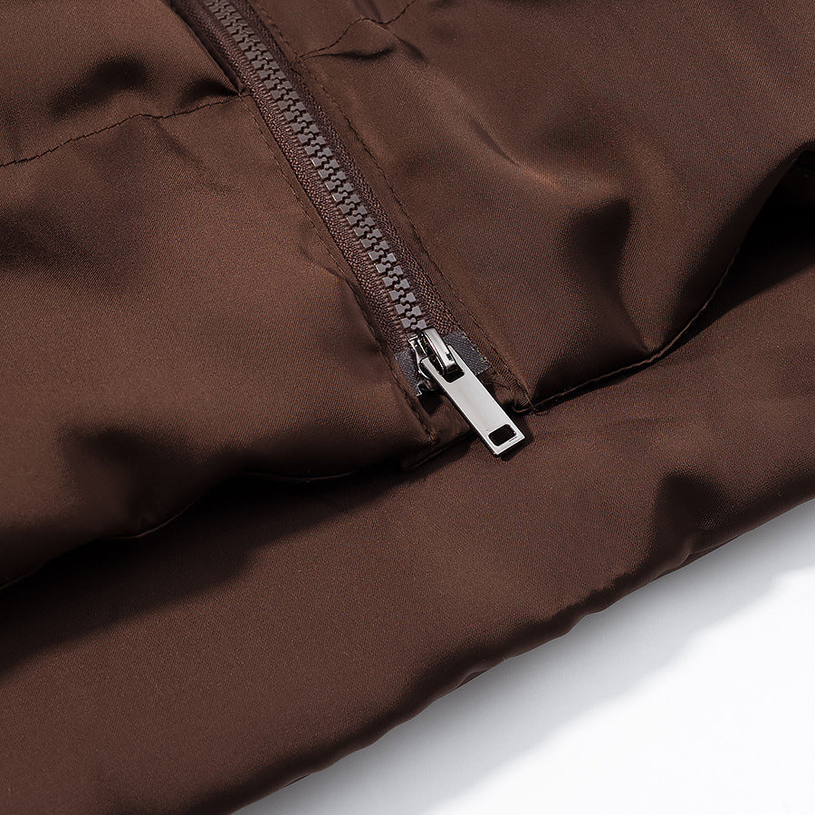 Damen Wärmende Kurz-Steppjacke mit Oversize-Kragen und 2‑Wege‑Reißverschluss Shop Nory