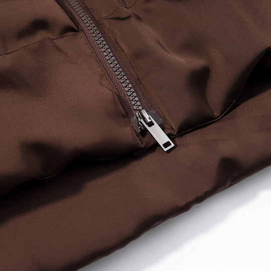 Damen Wärmende Kurz-Steppjacke mit Oversize-Kragen und 2‑Wege‑Reißverschluss Shop Nory