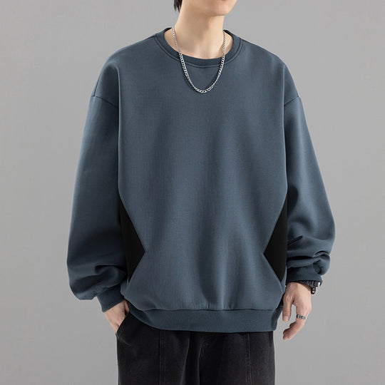 Herren Oversized Sweatshirt mit kontrastierenden Seitentaschen und weichem Fleecefutter Shop Nory