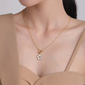 Frauen Blumen Charm Anhänger Halskette Shop Nory