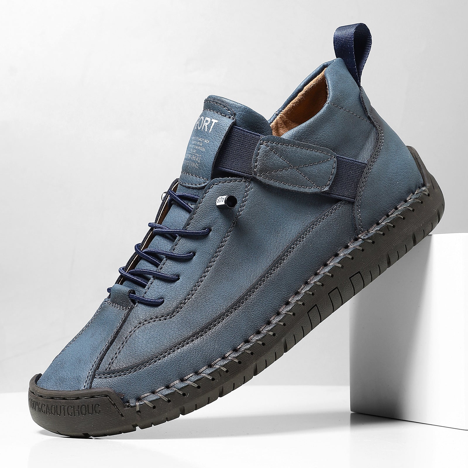 Damen Bequeme Freizeitschuhe mit elastischem Klettverschluss und atmungsaktiver Konstruktion Shopnory