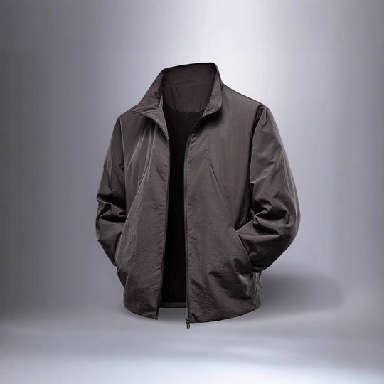 Herren Ultraleichter winddichter Übergangsblouson mit Stehkragen und verdecktem Reißverschluss Shop Nory