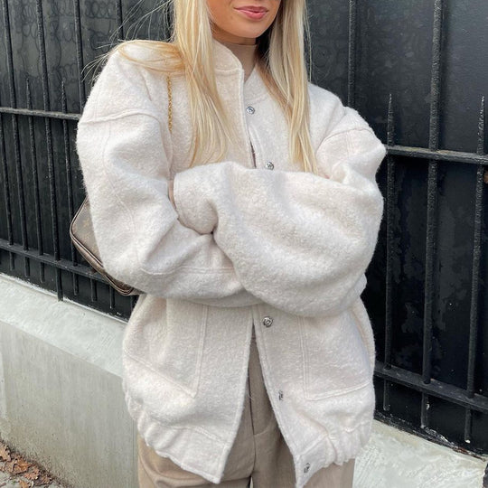 Damen Kuschelige und elegante Wolljacke