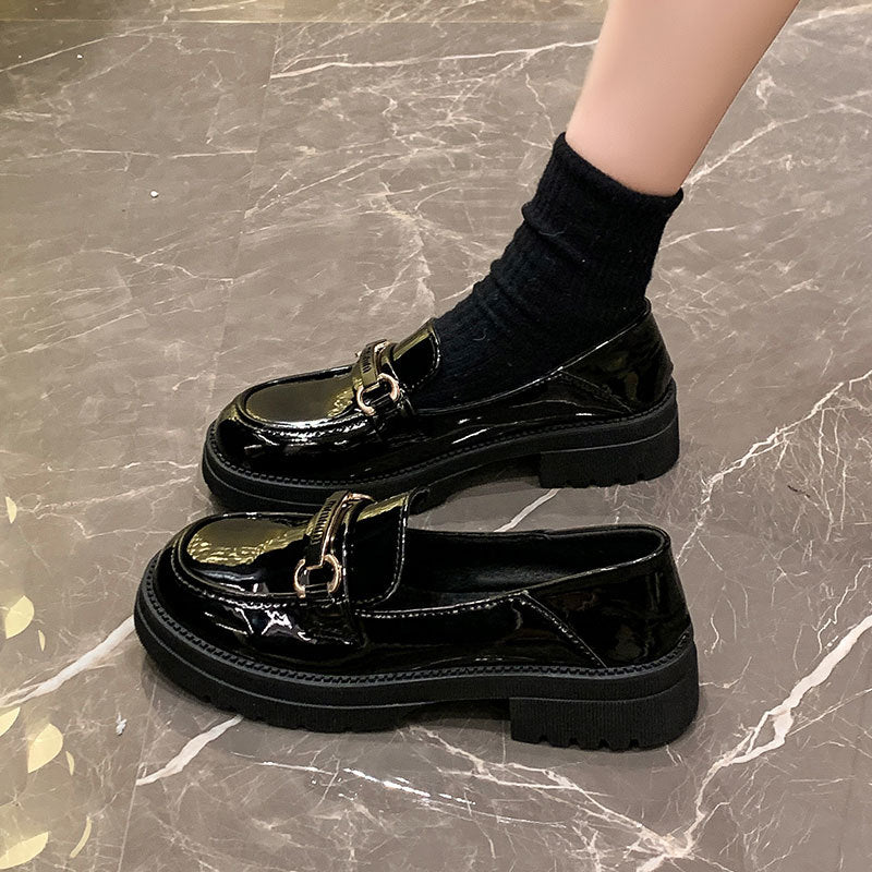 Damen Klassische Loafer mit modischer Schnallenverzierung