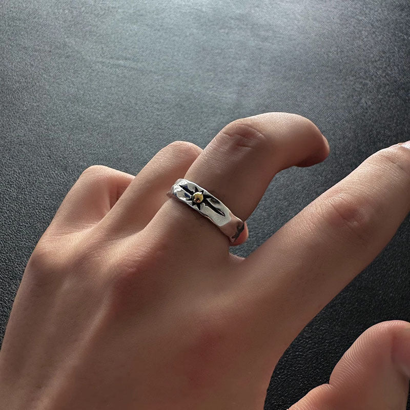 Damen stilvoller Ring mit Stern-Design Shop Nory