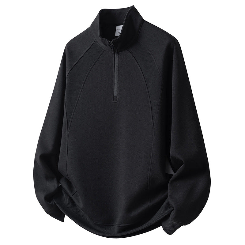 Herren Sport Fleece Pullover mit Reißverschluss Shop Nory