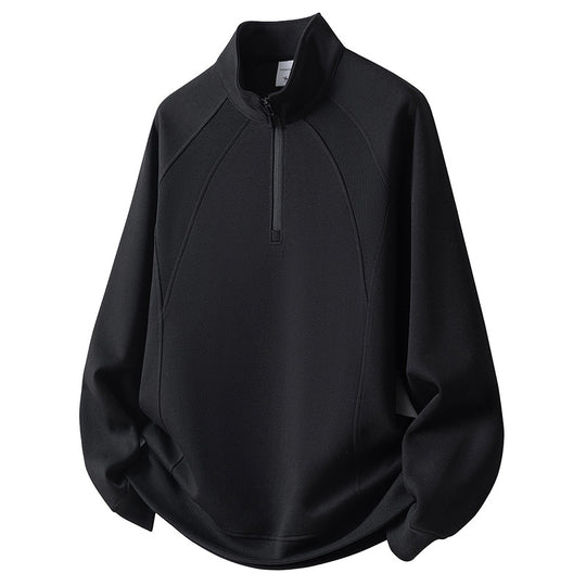 Herren Sport Fleece Pullover mit Reißverschluss Shop Nory