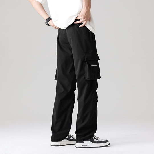 Herren Multifunktionale Cargo-Loungehose mit elastischem Tunnelzugbund, Mehrfachtaschen & verstellbarem Beinabschluss Shop Nory