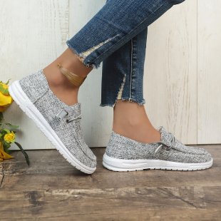 Damen Slip-On Sneakers mit elastischem Riemen