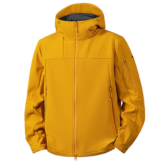 Herren wind- und wasserabweisende Softshelljacke mit Kapuze und taktischen Taschen Shop Nory