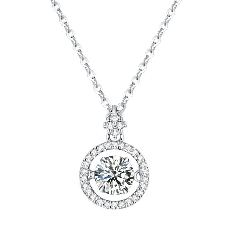 Damen eleganter Anhänger mit funkelndem Zirkon und Kristallbesatz Shop Nory