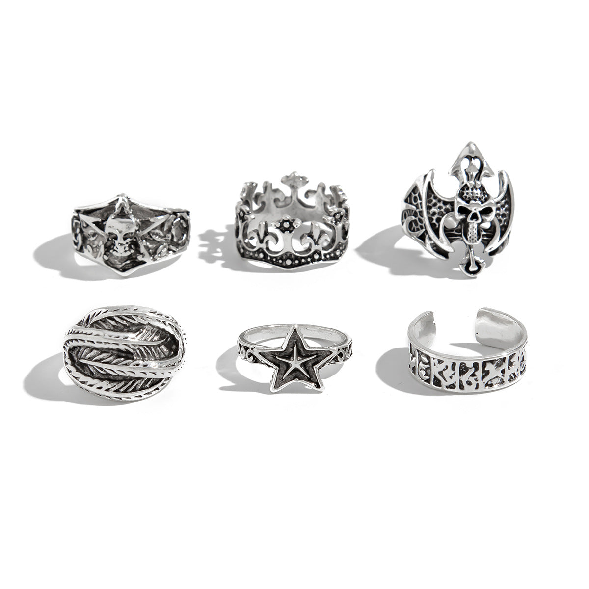 Damen Ring-Set mit einzigartigen Designs und filigranen Details