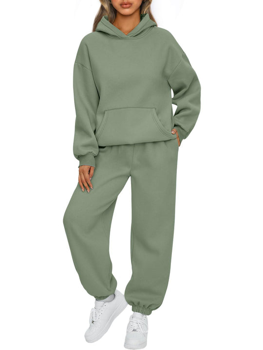 Damen nan kuscheliges oversized Hoodie und Jogginghose Lounge Set aus Baumwollmischung Shop Nory