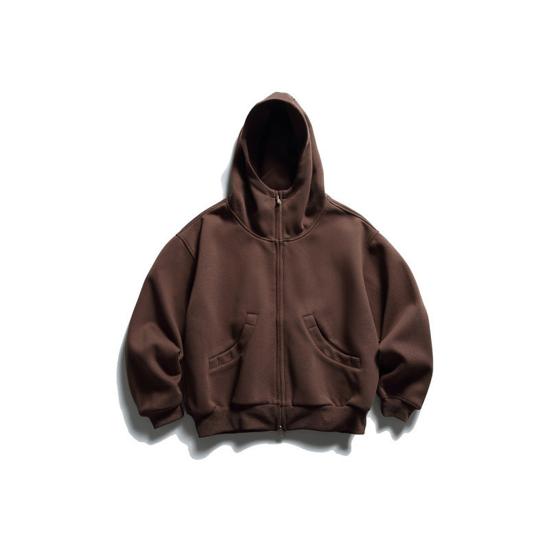 Unisex Oversize Zip-Hoodie mit hohem Kragen und Kängurutaschen Shop Nory