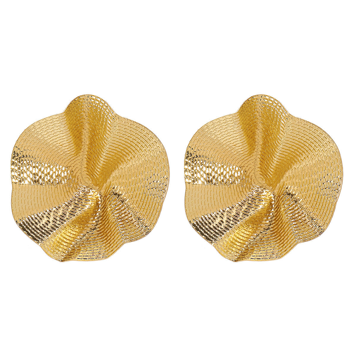 Damen Vintage Ohrstecker mit kunstvollem Wellen-Design Shop Nory