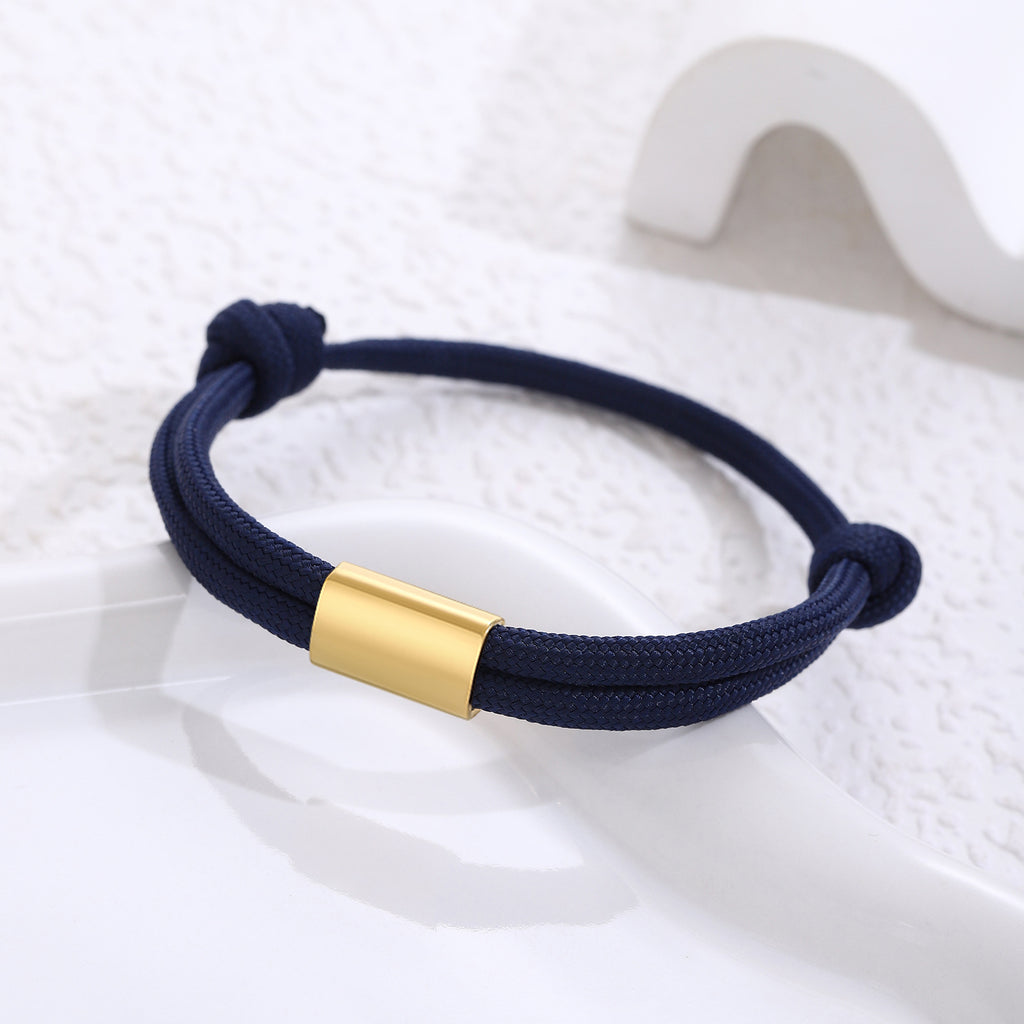 Damen geflochtenes Armband mit edelem Verschluss Shop Nory