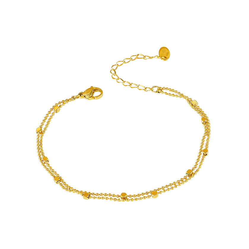 Damen Elegante Gold Perlenkette Fußkette Shop Nory