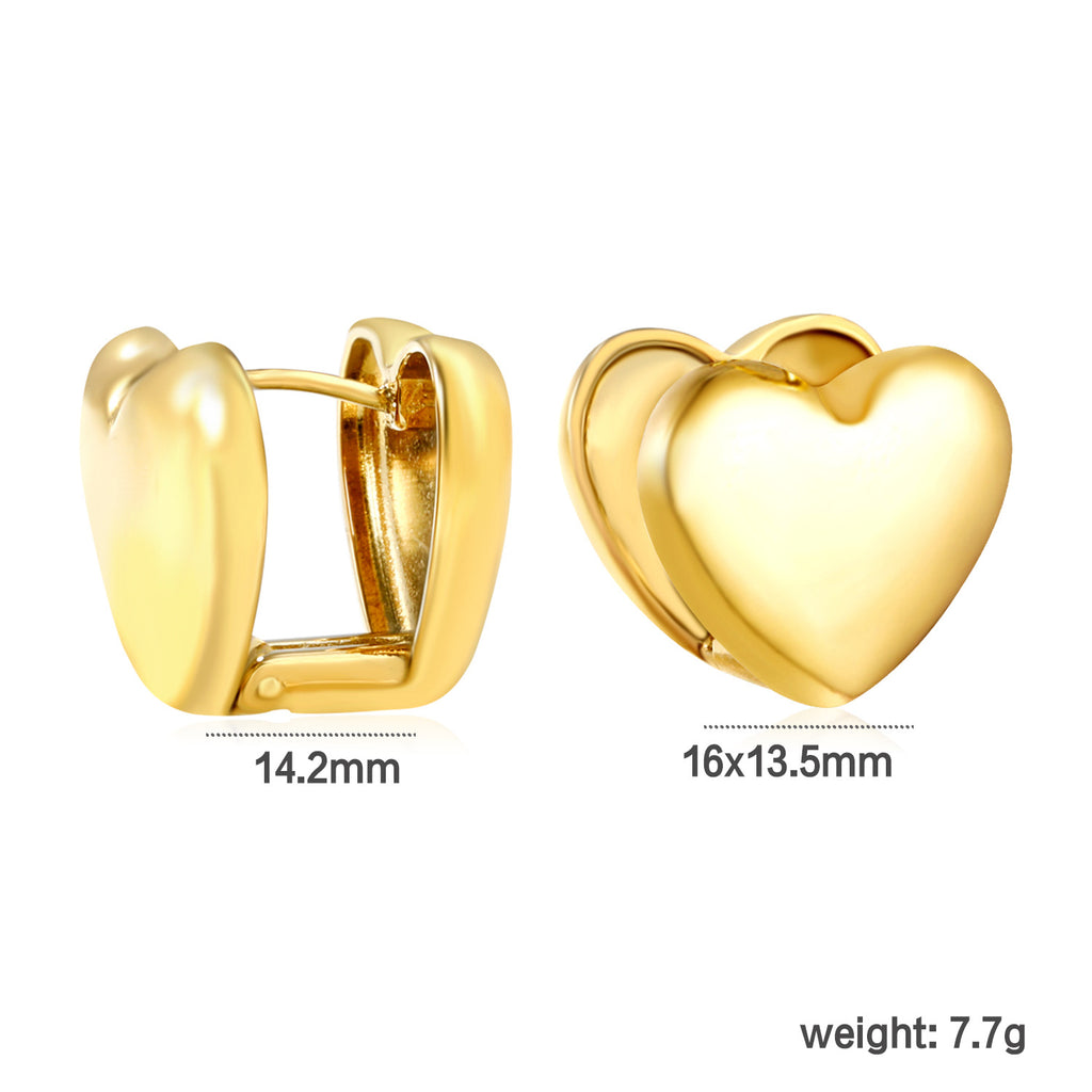 Damen Hängende Ohrstecker mit eleganten runden Plättchen aus hochwertigem Edelstahl Shop Nory