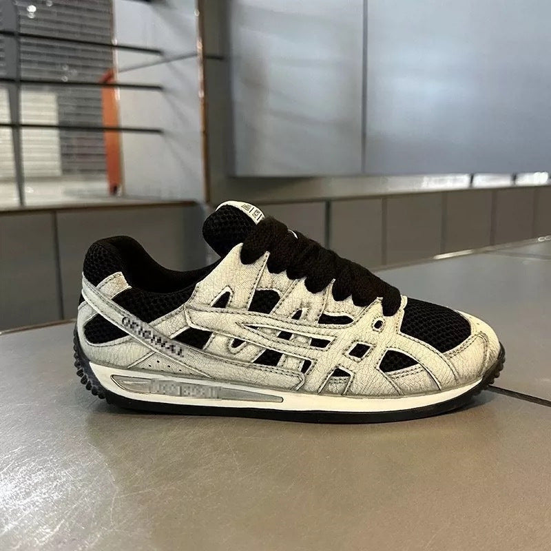 Herren Atmungsaktiver Retro-Laufsneaker mit Mesh- und Wildleder-Overlays Shop Nory