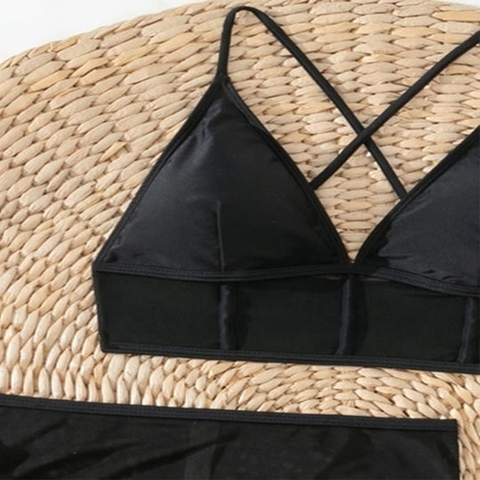 Damen transparentes Dessous-Set mit raffinierten Details