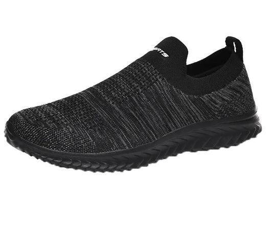 Damen Atmungsaktive Slip-On Sneakers mit elastischem Strick-Obermaterial