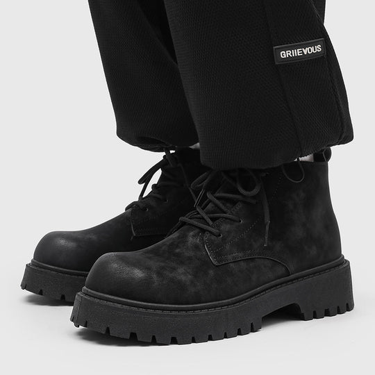 Herren Schnür-Boots im Combat‑Stil mit markanter Profilsohle Shopy Nory